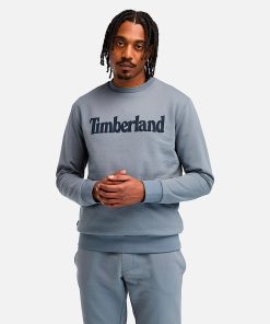 Timberland Sale Men’s Northwood US Wordmark Logo Brushed Back Crew Neck Sweatshirt-Mens Northwood US Wordmark Logo Brushed Back Crew Neck Sweatshirt- TB0A653Y073-timberland pro boots