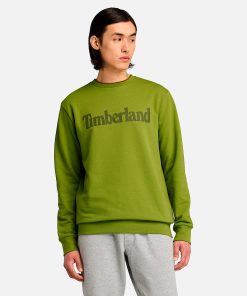 Timberland Sale Men’s Northwood US Wordmark Logo Brushed Back Crew Neck Sweatshirt-Mens Northwood US Wordmark Logo Brushed Back Crew Neck Sweatshirt- TB0A653YEFO-timberland boots