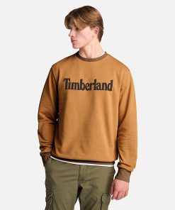 Timberland Sale Men’s Northwood US Wordmark Logo Brushed Back Crew Neck Sweatshirt-Mens Northwood US Wordmark Logo Brushed Back Crew Neck Sweatshirt- TB0A653YP47-timberland boots