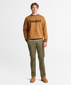 Timberland Sale Men’s Northwood US Wordmark Logo Brushed Back Crew Neck Sweatshirt-Mens Northwood US Wordmark Logo Brushed Back Crew Neck Sweatshirt- TB0A653YP47-timberland boots 2