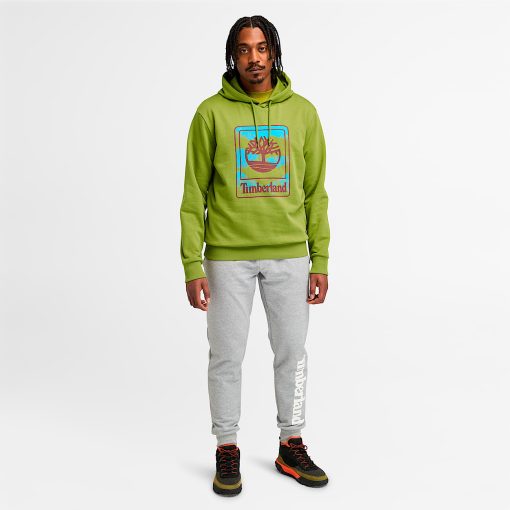 Timberland Gift Guide Holiday Exclusives-Mens Outdoor Graphic Brushback Hoodie- TB0A6W9TEFO-black timberland boots - Image 2