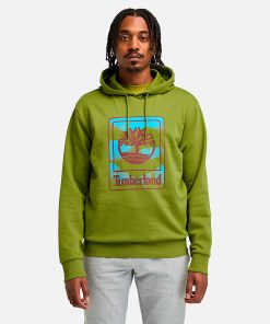 Timberland Gift Guide Holiday Exclusives-Mens Outdoor Graphic Brushback Hoodie- TB0A6W9TEFO-black timberland boots