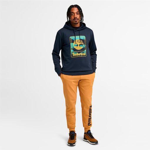 Timberland Gift Guide Holiday Exclusives-Mens Outdoor Graphic Brushback Hoodie- TB0A6W9T433-men timberland boots - Image 2