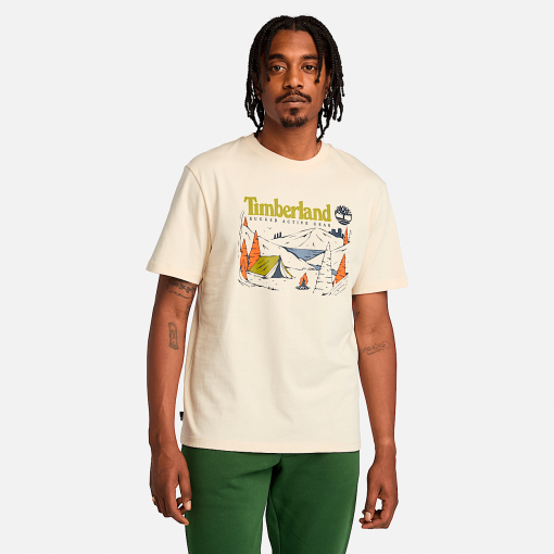 Timberland Men Clothing-Mens Outdoor Inspired Camping Graphic T-Shirt- TB0A62Q3EFL-timberland chukka boots