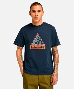 Timberland Men Clothing-Mens Outdoor Inspired Front Graphic T-Shirt- TB0A62QQ433-timberland field boots