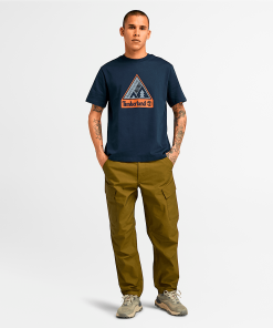 Timberland Men Clothing-Mens Outdoor Inspired Front Graphic T-Shirt- TB0A62QQ433-timberland field boots 2