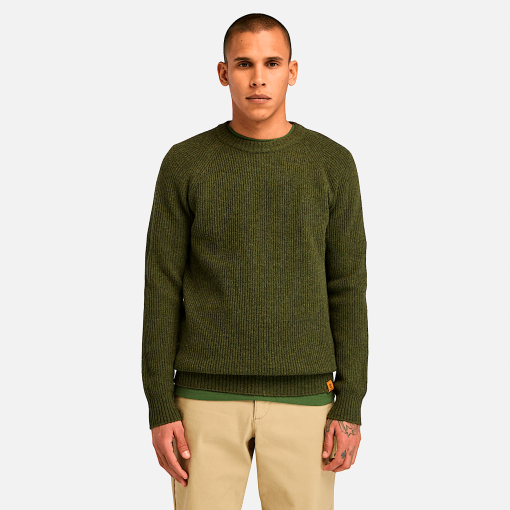 Timberland Men Clothing-Mens Phillips Brook Raglan Sleeve Crew Neck Sweater- TB0A62J3C43-ladies timberland boots