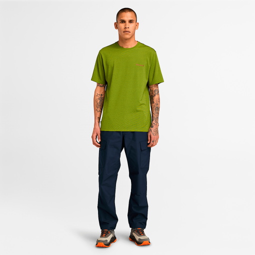 Timberland Men Clothing-Mens Polartec® Fleece Quick-Dry Short Sleeve T-Shirt- TB0A5SEPEMG-timbs boots womens - Image 2