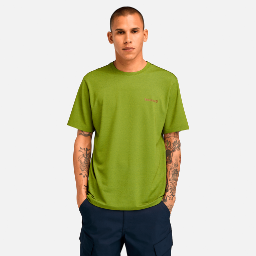 Timberland Men Clothing-Mens Polartec® Fleece Quick-Dry Short Sleeve T-Shirt- TB0A5SEPEMG-timberland boots men