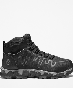 Timberland Timberland PRO® Men’s Footwear-Mens Powertrain Sport Mid Alloy Toe Work Sneaker- TB1A1JYQ001-timberland steel toe shoes