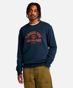 Timberland Men Clothing-Mens Seasonal Logo Graphic Crew Neck Shirt- TB0A6VHE433-timberland sneakers