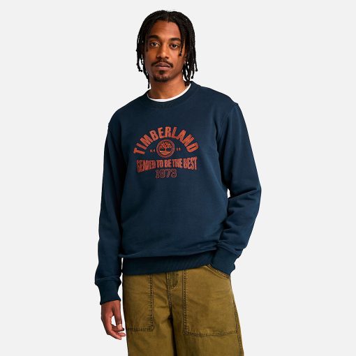 Timberland Men Clothing-Mens Seasonal Logo Graphic Crew Neck Shirt- TB0A6VHE433-timbs boots