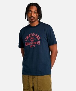 Timberland Men Clothing-Mens Seasonal Logo Graphic Short Sleeve T-Shirt- TB0A6VMJ433-timberland pro boots