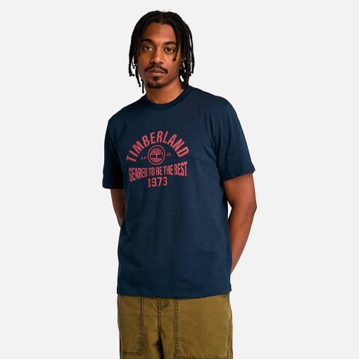 Timberland Men Clothing-Mens Seasonal Logo Graphic Short Sleeve T-Shirt- TB0A6VMJ433-timberland pro boots