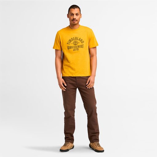 Timberland Men Clothing-Mens Seasonal Logo Graphic Short Sleeve T-Shirt- TB0A6VMJEFM-toddler timberland boots - Image 2