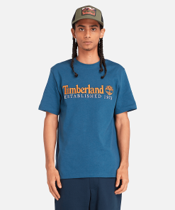 Timberland Men Clothing-Mens Short Sleeve Embroidery Logo T-Shirt- TB0A6SE1288-timberland earthkeepers