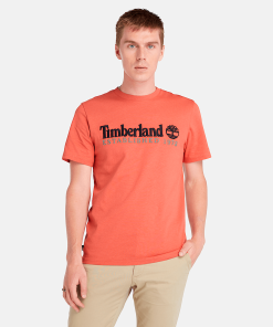 Timberland Men Clothing-Mens Short Sleeve Embroidery Logo T-Shirt- TB0A6SE1EI4-timberland earthkeepers