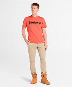 Timberland Men Clothing-Mens Short Sleeve Embroidery Logo T-Shirt- TB0A6SE1EI4-timberland earthkeepers 2