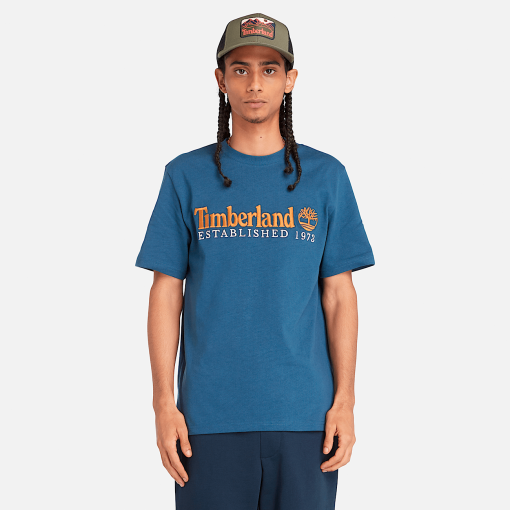 Timberland Men Clothing-Mens Short Sleeve Embroidery Logo T-Shirt- TB0A6SE1288-timberland earthkeepers