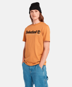 Timberland Men Clothing-Mens Short Sleeve Est. 1973 Crew T-Shirt- TB0A6SE1P47-timberlands