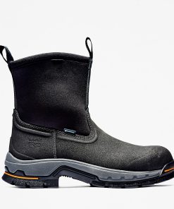 Timberland Timberland PRO® Men’s Footwear-Mens Stockdale Pull-On Alloy Toe Waterproof Work Boot- TB1A1AXG001-which rapper made timbaland boots popular