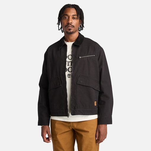 Timberland Men Clothing-Mens Strafford Washed Canvas Jacket- TB0A5TGF001-timberland steel toe shoes