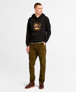 Timberland Men Clothing-Mens Timberland® Heritage Plaid Logo Hoodie- TB0A6VGT001-timberland work boots for men 2