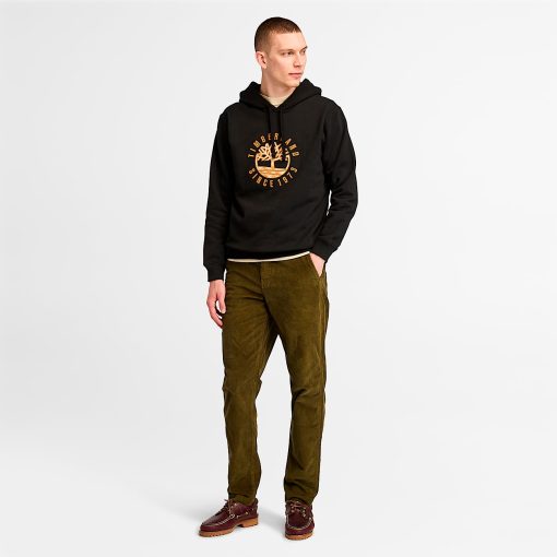 Timberland Men Clothing-Mens Timberland® Heritage Plaid Logo Hoodie- TB0A6VGT001-timberland work boots for men - Image 2