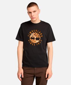 Timberland Men Clothing-Mens Timberland® Heritage Plaid Logo T-Shirt- TB0A6VNT001-men timberland boots