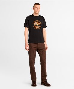 Timberland Men Clothing-Mens Timberland® Heritage Plaid Logo T-Shirt- TB0A6VNT001-men timberland boots 2