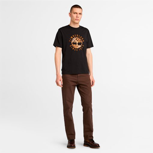 Timberland Men Clothing-Mens Timberland® Heritage Plaid Logo T-Shirt- TB0A6VNT001-men timberland boots - Image 2