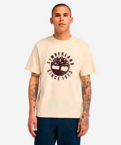 Timberland Men Clothing-Mens Timberland® Heritage Plaid Logo T-Shirt- TB0A6VNTEFL-men timberland boots