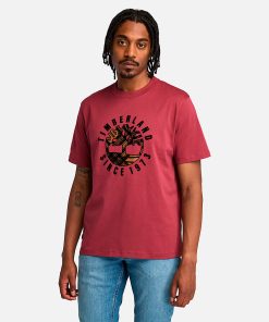 Timberland Men Clothing-Mens Timberland® Heritage Plaid Logo T-Shirt- TB0A6VNT600-timberland loafers