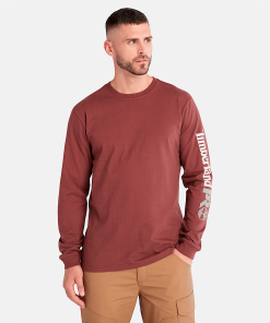 Timberland Timberland PRO® Clothing-Mens Timberland PRO® Core Logo Long-Sleeve T-Shirt- TB0A6ESB644-timberlands boots