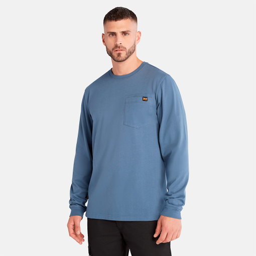 Timberland Timberland PRO® Clothing-Mens Timberland PRO® Core Pocket Long-Sleeve T-Shirt- TB0A6ESY432-timberland hiking shoes