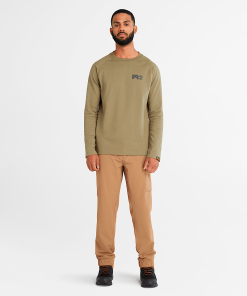 Timberland Timberland PRO® Clothing-Mens Timberland PRO® Core Reflective Logo Long-Sleeve T-Shirt- TB0A64QD360-timberland boots for men 2