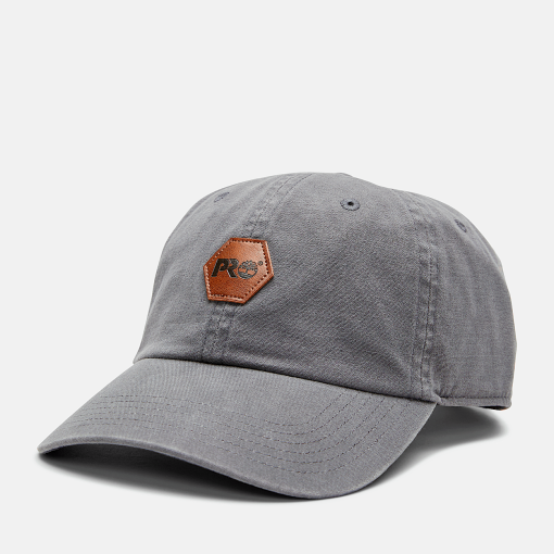 Timberland Timberland PRO® Clothing-Mens Timberland PRO® Faux-Leather Logo Low-Profile Cap- TB0A55RM060-grey timberland boots