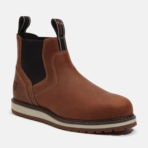 Timberland Timberland PRO® Men's Footwear-Mens Timberland PRO® Irvine Wedge Chelsea Soft Toe Work Boot- TB0A66BUEM4-timberland outlet - Image 2