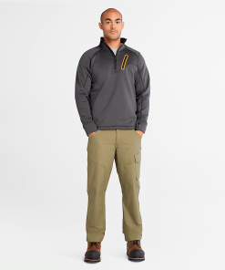 Timberland Timberland PRO® Clothing-Mens Timberland PRO® Reaxion Quarter-Zip Athletic-Fit Fleece Jacket- TB0A55RVCV9-timberland loafers 2