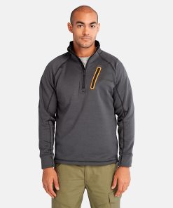 Timberland Timberland PRO® Clothing-Mens Timberland PRO® Reaxion Quarter-Zip Athletic-Fit Fleece Jacket- TB0A55RVCV9-timberland loafers