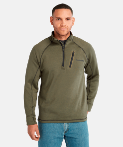 Timberland Timberland PRO® Clothing-Mens Timberland PRO® Reaxion Quarter-Zip Athletic-Fit Fleece Jacket- TB0A55RV369-timberland work boots