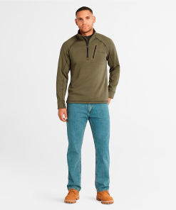 Timberland Timberland PRO® Clothing-Mens Timberland PRO® Reaxion Quarter-Zip Athletic-Fit Fleece Jacket- TB0A55RV369-timberland work boots 2