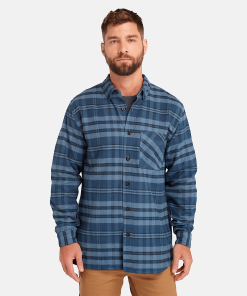 Timberland Timberland PRO® Clothing-Mens Timberland PRO® Woodfort Midweight Flannel Shirt- TB0A6D4TB05-timberland mens boots