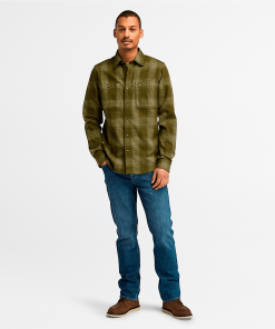 Timberland Men Clothing-Mens Windham Heavy Weight Flannel Shirt- TB0A6V3PC68-timberlands boots 2