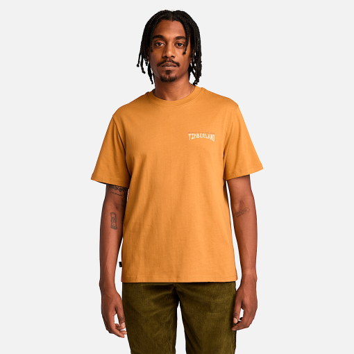 Timberland Men Clothing-Mens Work Inspired Back Graphic Short Sleeve T-Shirt- TB0A6VKXP47-timberland waterproof boots