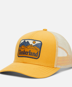 Timberland Accessories Hats-Mountain Line Patch Trucker Cap- TB0A2Q52EFM-timberland shoes for women