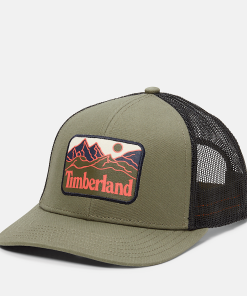 Timberland Men Accessories-Mountain Line Patch Trucker Hat- TB0A2Q52A58-timberland boots