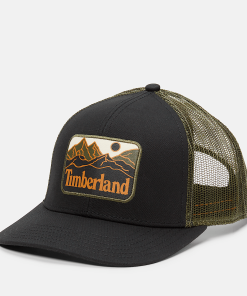 Timberland Men Accessories-Mountain Line Patch Trucker Hat- TB0A2Q52001-timberland boots for females