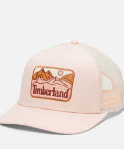 Timberland Men Accessories-Mountain Line Patch Trucker Hat- TB0A2Q52662-timberland pro timberland