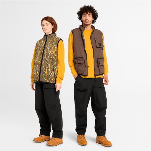 Timberland Featured Collections All Gender Collection-Reversible Utility Vest- TB0A6X5A243-timberland field boots